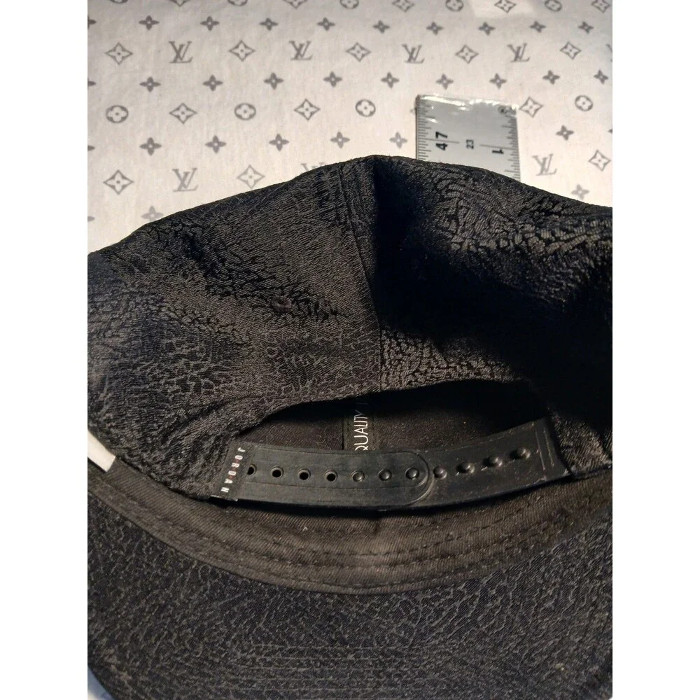 Jordan Hat Cap Snap Back Youth One Size Black Elephant Print Jumpman Bump Cap